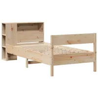 VidaXL Bücherregalbett ohne Matratze 75x190 cm Massivholz Kiefer