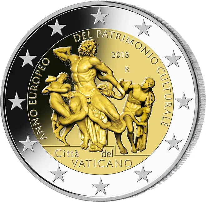 Vatikan 2018 2-Euro Gedenkmünze "Europäisches Jahr des Kulturerbes“