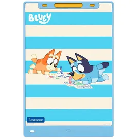 Lexibook Bluey 11′′ Mehrfarben E-Ink Zeichen-Tablet 28 cm mit Bluey-Schablonen, Blau, CRT10BY