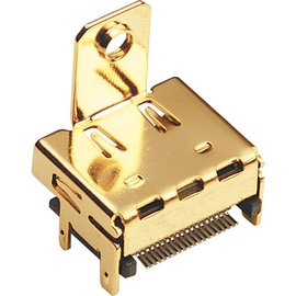 BKL Electronic 0907010 HDMI-Steckverbinder Buchse, Einbau horizontal Polzahl: 19 Gold