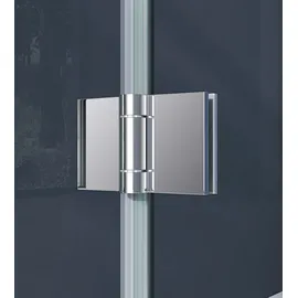 doporro Eck-Duschkabine mit Drehtür rechts 90 x 90 cm transparent ESG-Sicherheitsglas D05K
