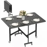 Homcom Küchentisch 80 x 73 x 120 cm schwarz