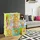Relaxdays Kinderregal mit Tiermotiv, Kunststoff Steckregal m. Türen, Kinderzimmer Kleiderschrank m. Kleiderstange, bunt