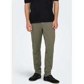 Only & Sons ONSMARK Slim Fit Chinohose Braun 28 32