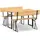 deluke Bierzeltgarnitur, Braun, Holz, Gartenmöbel, Gartenmöbel-Sets