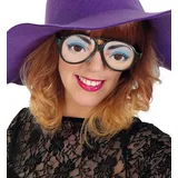Partychic Scherzbrille Augen, Gläser mit Damen- oder Herrenaugen-Aufdruck, mit Loch, Karneval, Fasching *NEU bei Pibivibi (Frau)