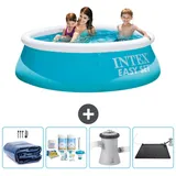 Intex Easy Set Schwimmbecken rund – 183x51 cm – Zubehör CB4 Blau No Size