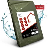 siwitec Abdeckplane 3 x 5 m Grün