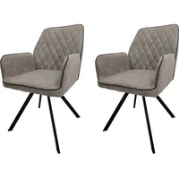 Hti-Living Esszimmerstuhl Tumalo 2er-Set Grau