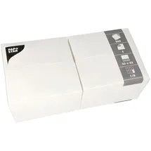 Papstar Servietten, 3-lagig 1/8-Falz 33 cm x 33 cm weiss