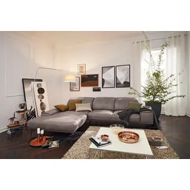 Musterring Eckcouch Leder 3-Sitzer Grau