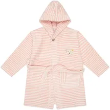 Steiff Bademantel in Rosa/Weiß - Gr.: 92