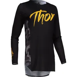 Thor Sportmode Shadow, Trikot Damen - Schwarz/Gelb/Grau - S