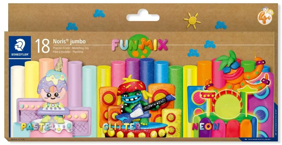 Staedtler 842 C18 Töpferei-/ Modellier-Material Modellierton 300 g Mehrfarbig