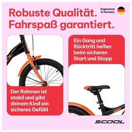 S'COOL XXlite 18 Zoll RH 26 cm black/orange