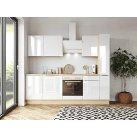 Respekta Küchenzeile Marleen 250 cm weiß