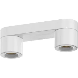 ledscom.de Deckenleuchte ELEKTRA, 2-flammig, Porzellan, weiß glänzend, 2x E27 max. 60W