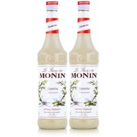 Monin Sirup Jasmine 0,7L - Cocktails Milchshakes Kaffeesirup (2er Pack)