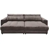 ed-lifestyle polstermöbel Barura Sofa Loveseat 292 x 194 cm, Braun - Schwarz