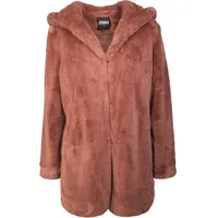 URBAN CLASSICS Teddy Mantel Dark Rose 4XL