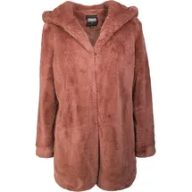 URBAN CLASSICS Teddy Mantel Dark Rose 4XL