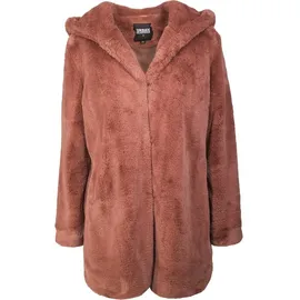 URBAN CLASSICS Teddy Mantel Dark Rose 4XL