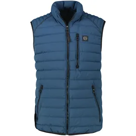 Lerros Steppweste LERROS, Herren, Gr. M, rot (burnt rot), Web, Obermaterial: 100% Polyester, unifarben, normal hüftbedeckend, Rundhals, Westen Steppweste, mit Reißverschluss