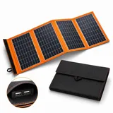 Goldstern-Tech Solarmodul Solarmate, (faltbares, kompaktes Solarpanel 30W 40W, hocheffizient mit 2 USB-Anschlüssen (bei der Leistungsvariante 40 W), ultraleicht & robust für Outdoor, Camping & Notfall-Stromversorgung