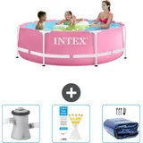 Intex – Schwimmbecken mit rundem Rahmen – 244 x 76 cm – im Lieferumfang enthalten Accessoire CB74