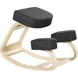 Vinsetto Kniestuhl Ergonomischer Kniestuhl, Gesundheitsstuhl für Homeoffice, Bürostuhl zur Verbesserung der Körperhaltung, Schwarz   Aosom