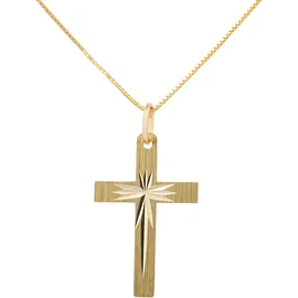 FIRETTI Kette mit Anhänger Schmuck Geschenk Gold 333 Halsschmuck Halskette Goldkette Venezianer gelb|goldfarben
