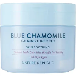 Nature Republic Natural Made Blue Chamomile Calming Toner Pad Face Box 50 St Unisex