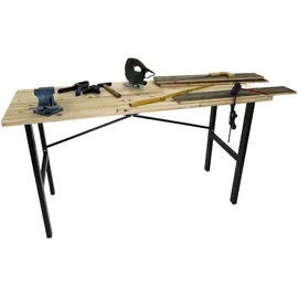 Rikta Werkbank Holz/Metall 159 cm schwarz