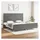 vidaXL Bettgestell 200 x 200 cm Dunkelgrau