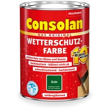 Consolan Wetterschutz-Farbe 750 ml grün seidenglänzend