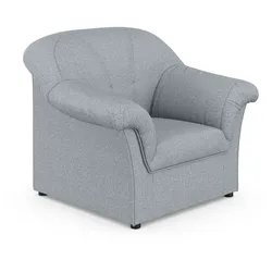 Sessel DOMO COLLECTION "Pegnitz zeitlos, elegante Armlehnen, komfortabel", silber, B:105cm H:82cm T:82cm, 100% Polyester, Sessel, Polstersessel