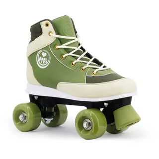 BTFL Rollschuhe Rosa Girlie für Mädchen,Retro-Rollschuhe,Dance-Roller,Rollerskates,Green,EU 35