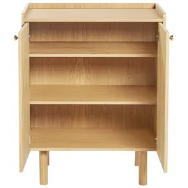 WoodMan Nice 75 x 95 x 45 cm Eichefarben / Braun