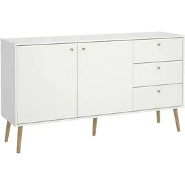 Andas Sideboard weiß , Maße cm, FSC Mix, Made in Denmark, Beimöbel erhältlich, stehend, Schlafzimmer, Schlafzimmer Kommoden,