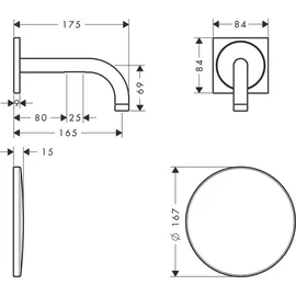 Hansgrohe Uno Elektronik-Waschtischarmatur Mattweiß