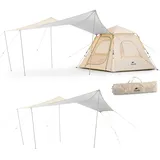 Naturehike Ango Zelt Pop up Zelte 3 Person 4 Person Camping Zelt Wasserdicht Winddicht Einfacher Aufbau Automatikzelt für Camping, Wandern, Outdoor