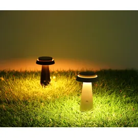 OTTO home Solarleuchte wetterfest 23,0 cm Ø:14,0 cm inkl. Touchdimmer beige