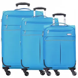 d & n Travel Line 6704 Koffer-Set 3-tlg. blau