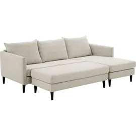 Atlantic Home Collection Hocker »Rekvik« XXL-Hocker, mit Massivholzfüßen, passend zur Rekvik-Serie