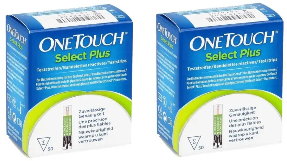 OneTouch Select® Plus Teststreifen 2x 50 Stück