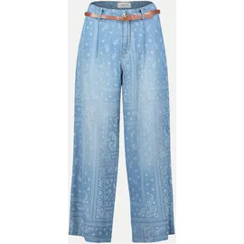 Cartoon Stoffhose Loose Fit Blau 36