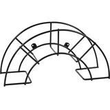 Sauvic Schlauchhalter 46,5x24x16,5 cm Schwarz