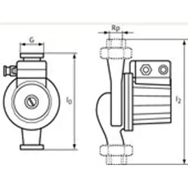 WILO Adapter G 1 1/2 x G 2 Messing