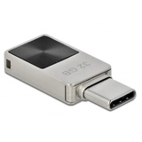 Delock 54083 Mini USB 3.2 Gen 1 USB-CTM Speicherstick 32 GB - Metallgehäuse, silber