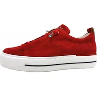 Paul Green Damen Pauls, Frauen Low-Top Sneaker,schnürschuhe,schnürer,Plateausohle,Halbschuhe,straßenschuhe,Strassenschuhe,Rot (Lipstick),38.5 EU